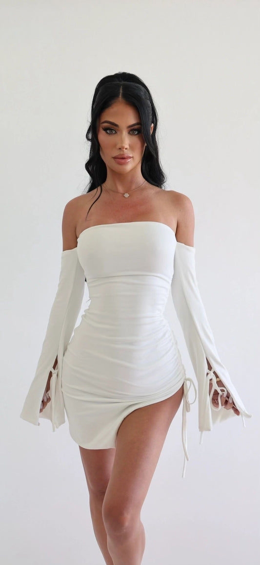 White Tube Mini Dress